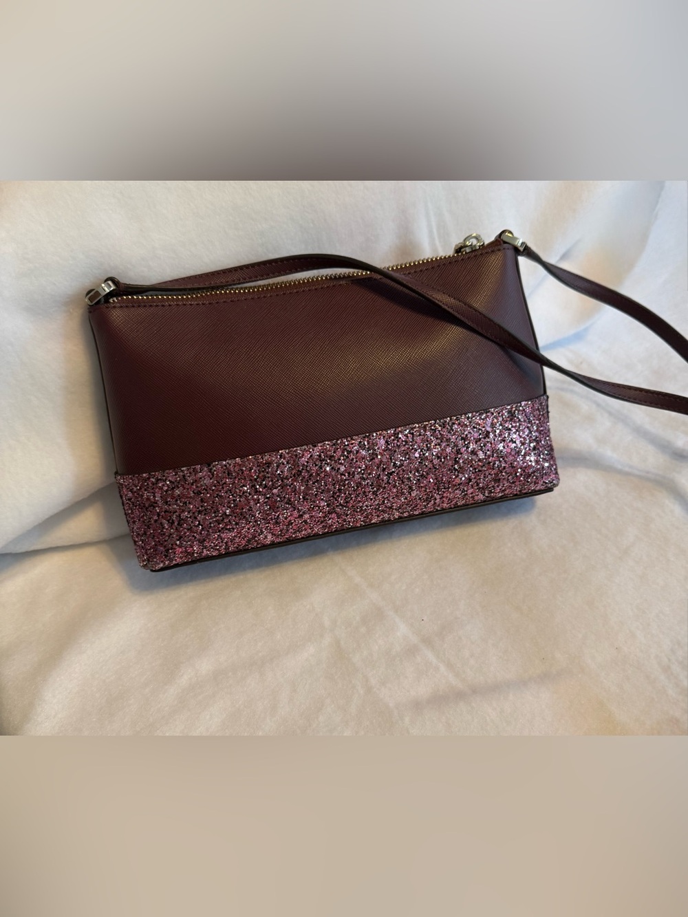 Kate Spade New York Cherrywood Glitter Crossbody Bag - Picture 5 of 9